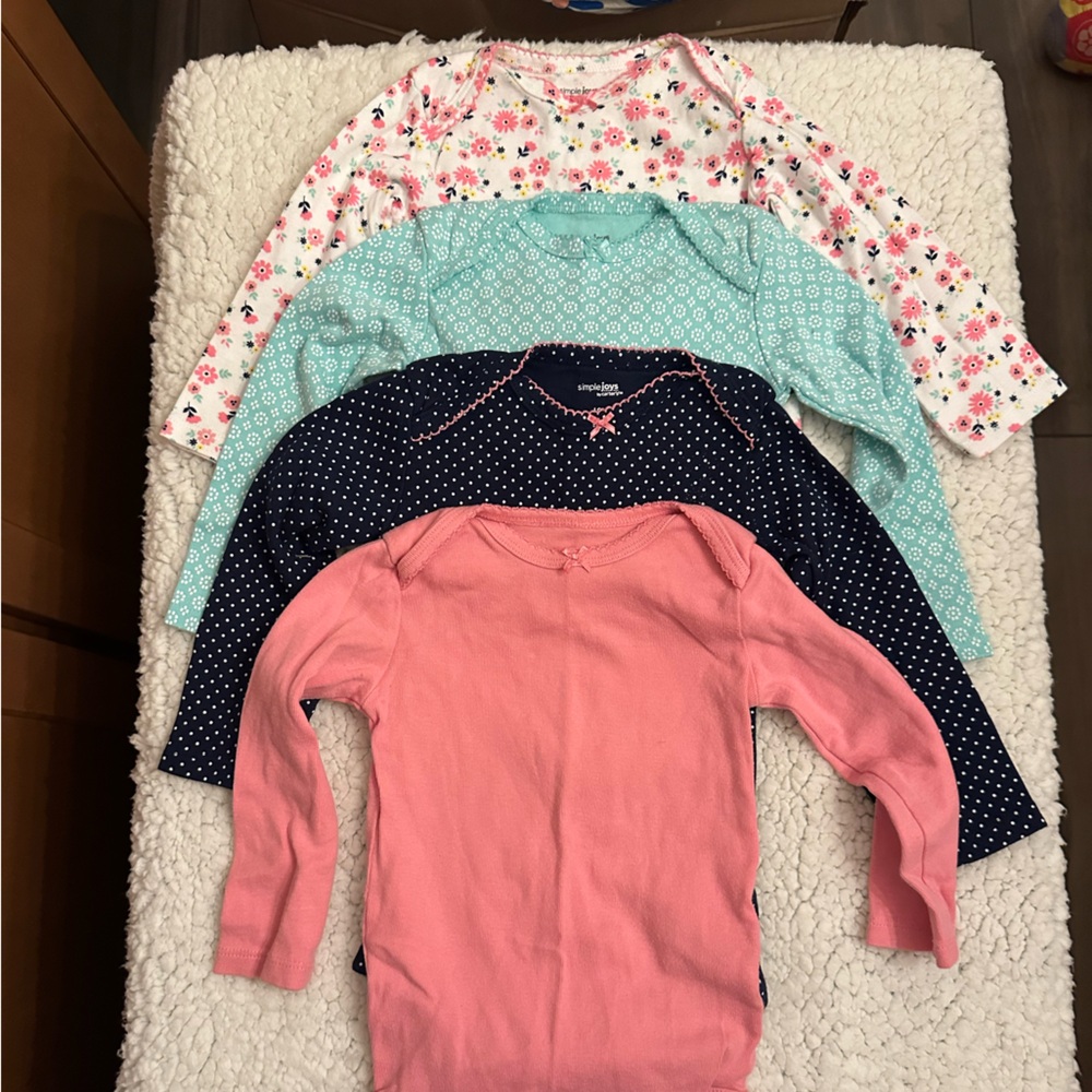 Charming Kids Bodysuits - Pink, Blue, White Floral